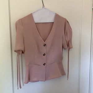 Cute top shop my button up lace sleeve top